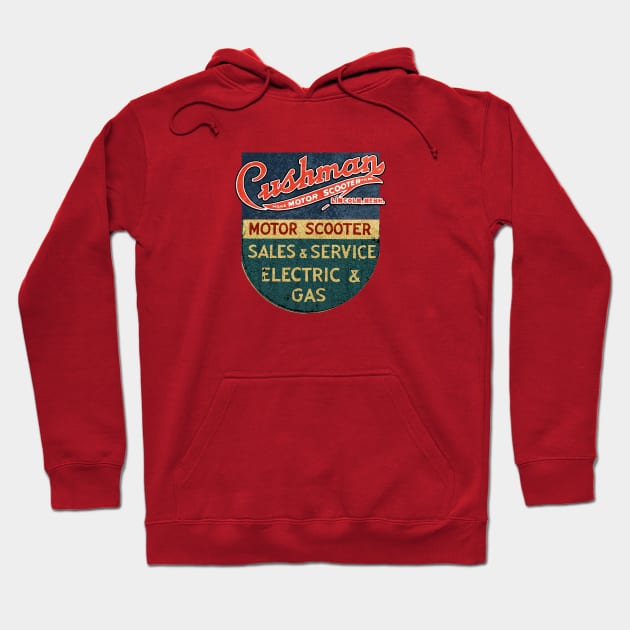 Cushman Vintage electric vehicles USA Hoodie by Midcenturydave